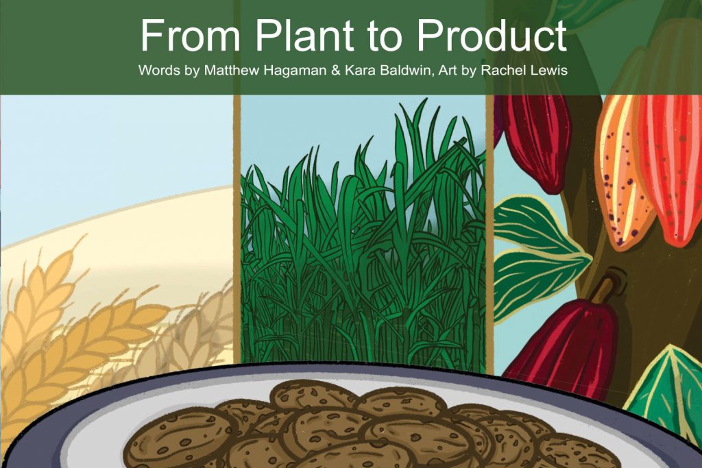 Front Cover of From Plant to Product, a picture book by Hagaman, Baldwin, & Lewis.